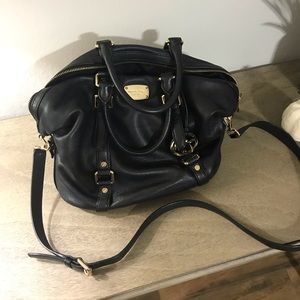 Michael Kors black leather bag